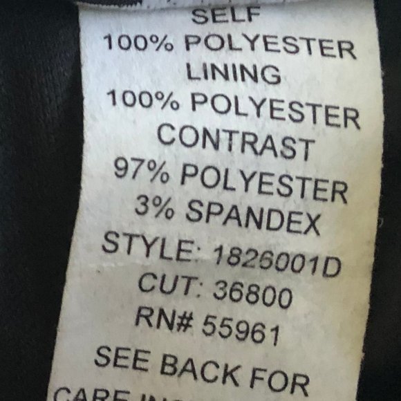 Black Polyester-Spandex Dress - Picture 7 of 9